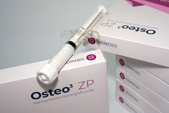 Sirakoss Ltd. granted 510(k) FDA clearance for Osteo3 ZP Putty